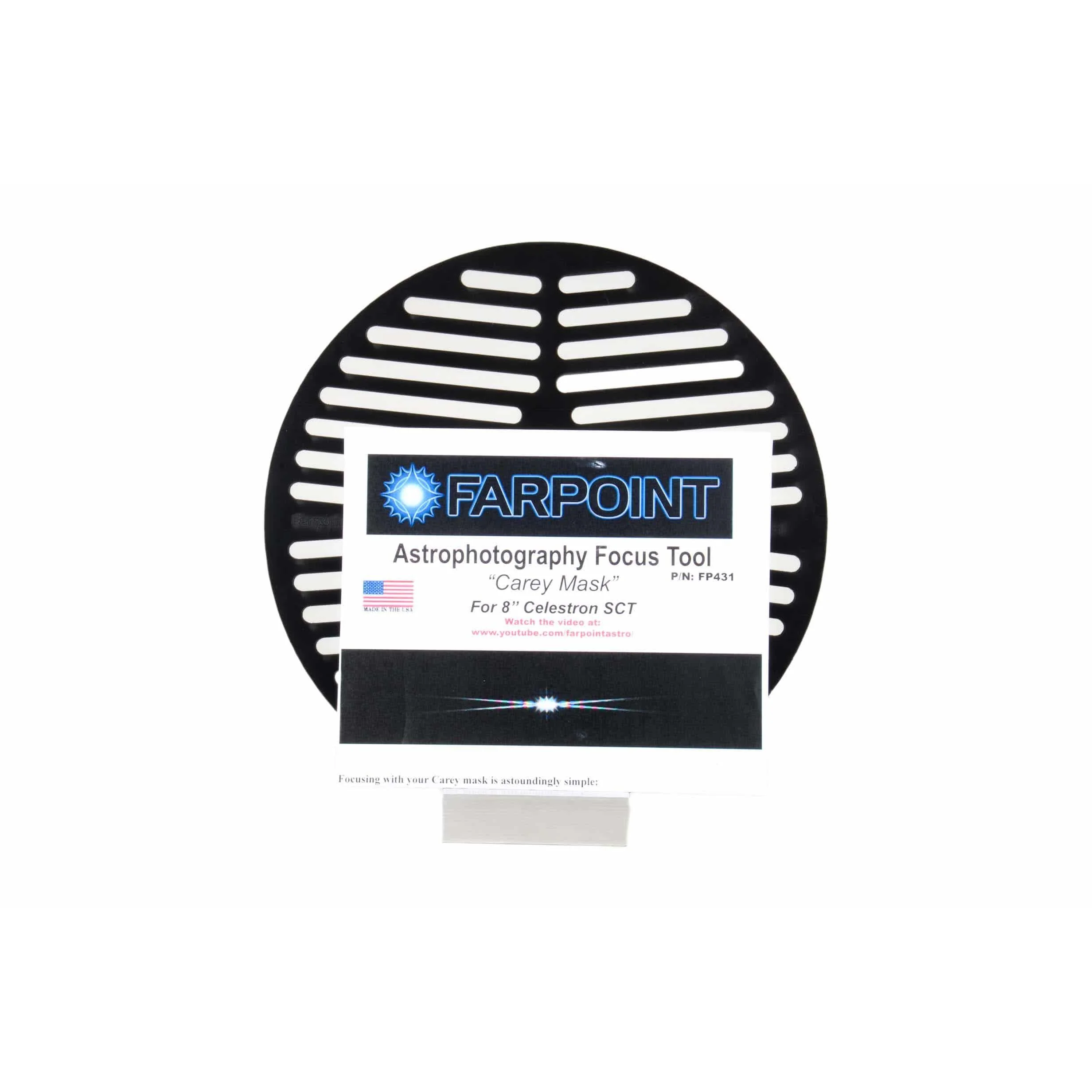 Farpoint Carey Focus Mask - Celestron 8, (all post 2008 C-8 scopes) - Image 2