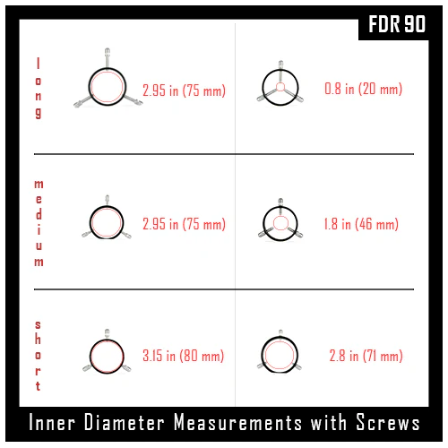 Farpoint Dovetail Ring Screws, Short .5" Length (Set of 6) - Image 4