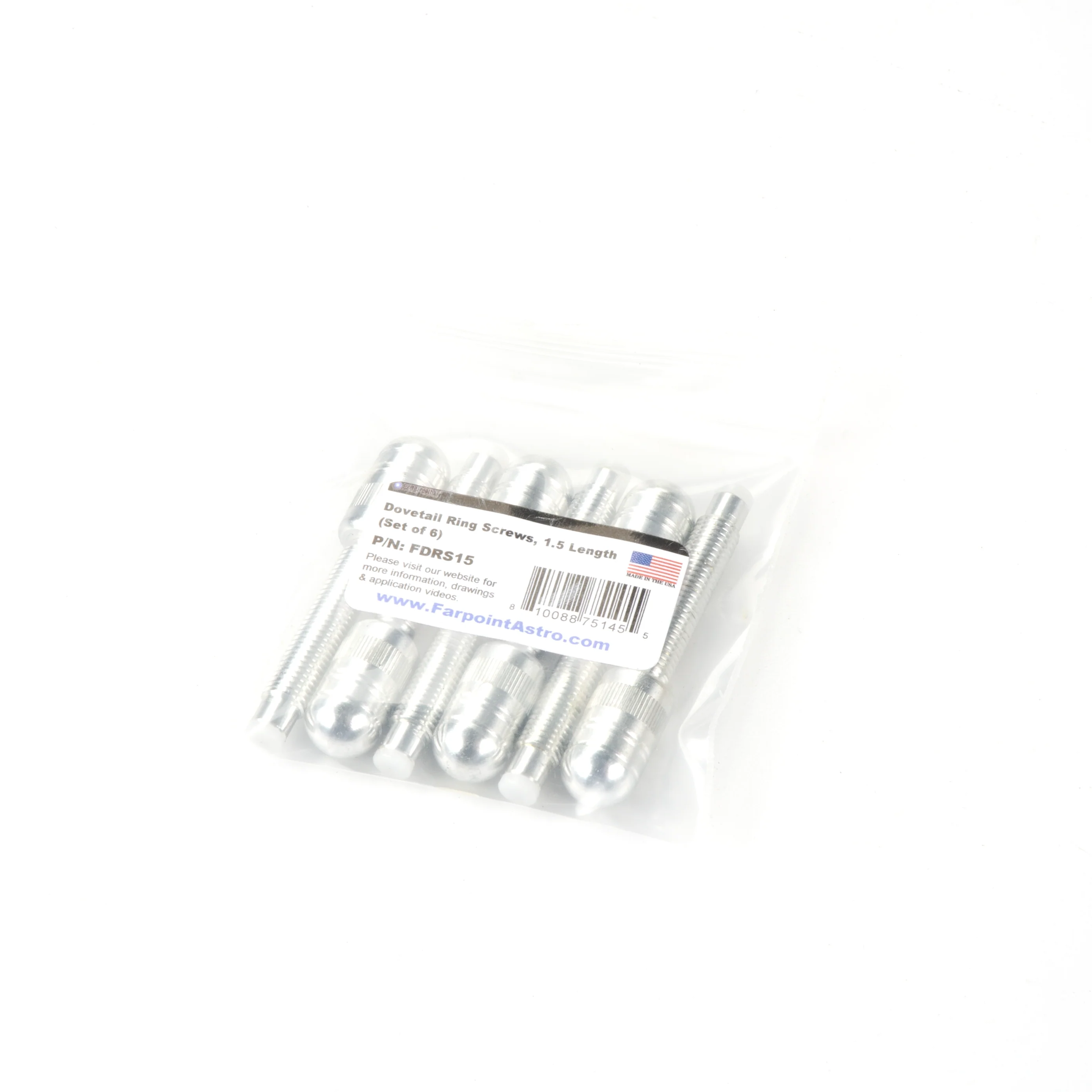 Farpoint Dovetail Ring Screws, Standard 1" Length (Set of 6) - Image 7